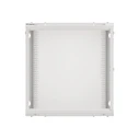 Ντουλάπα Rack τοίχου 19'' 12U 600x450 mm, γκρι, μεταλλική πόρτα, LANBERG WF01-6412-00S