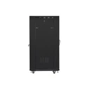 Κάσα Rack δαπέδου 19'' 27U 800x1000mm, Μαύρο, Γυάλινη εμπρόσθια πόρτα με κλειδαριά, LCD V2 (LANBERG)