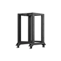 Lanberg Open Rack 18U 600x800 μαύρο