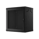 Lanberg 19" 12U Wall-Mount Rack Cabinet 600x450 mm Black, Perforated Front Door (Model WF01-6412-23B)