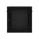 Lanberg 19" 12U Wall-Mount Rack Cabinet 600x450 mm Black, Perforated Front Door (Model WF01-6412-23B)