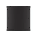 Lanberg 19" 12U Wall-Mount Rack Cabinet 600x450 mm Black, Perforated Front Door (Model WF01-6412-23B)