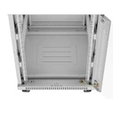 LANBERG 19" δαπέδου rack 15U 600x800 γκρι με γυάλινη πόρτα LCD V2