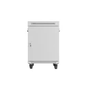 LANBERG 19" δαπέδου rack 15U 600x800 γκρι με γυάλινη πόρτα LCD V2