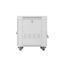 LANBERG 19" δαπέδου rack 15U 600x800 γκρι με γυάλινη πόρτα LCD V2