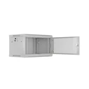 Lanberg 19" Wall-Mount Rack Cabinet 6U 600x450mm Grey Perforated Door (WF01-6406-23S)