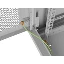 Lanberg 19" Wall-Mount Rack Cabinet 6U 600x450mm Grey Perforated Door (WF01-6406-23S)