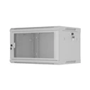 Lanberg 19" Wall-Mount Rack Cabinet 6U 600x450mm Grey Perforated Door (WF01-6406-23S)