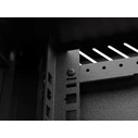 Lanberg επιτοίχια ντουλάπα rack 10'' 4U 300x300 mm, μαύρη, πόρτα με τζάμι (Flat Pack)