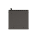 Lanberg επιτοίχια ντουλάπα rack 10'' 4U 300x300 mm, μαύρη, πόρτα με τζάμι (Flat Pack)