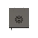 Lanberg επιτοίχια ντουλάπα rack 10'' 4U 300x300 mm, μαύρη, πόρτα με τζάμι (Flat Pack)