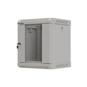 Ντουλάπα rack τοίχου 10" 6U 300x300 mm γκρι με γυάλινη πόρτα (Flat Pack) - LANBERG WF11-3306-10S