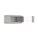 Lanberg Wall-mount 19" Rack Cabinet 4U 540x350 Grey with Glass Door (WF03-5304-10S)
