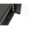 Lanberg Επιτοίχια Καμπίνα Rack 19" 6U Μαύρο με εμπρόσθια πόρτα από tempered glass