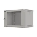 Lanberg Επιτοίχια Καμπίνα Rack 19" 6U 540x350 Γκρι με Γυάλινη Πόρτα