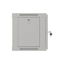 Lanberg Επιτοίχια Καμπίνα Rack 19" 6U 540x350 Γκρι με Γυάλινη Πόρτα