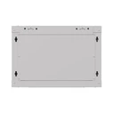 Lanberg Επιτοίχια Καμπίνα Rack 19" 6U 540x350 Γκρι με Γυάλινη Πόρτα