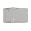 Lanberg Επιτοίχια Καμπίνα Rack 19" 6U 540x350 Γκρι με Γυάλινη Πόρτα