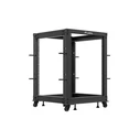 LANBERG Open Rack 15U 600x600-1100 ρυθμιζόμενο μαύρο (OR01-6115-B)