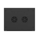 Lanberg 19" Wall-Mount Rack Cabinet 4U 600x450 Black, Metal Door WF01-6404-00B