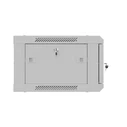 Lanberg τοίχου Rack 19" 4U 600x450mm γκρι, μεταλλική πόρτα (WF01-6404-00S)