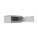 Lanberg τοίχου Rack 19" 4U 600x450mm γκρι, μεταλλική πόρτα (WF01-6404-00S)