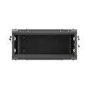 Lanberg 19" επιτοίχια ντουλάπα Rack 4U 600x600 mm μαύρη με μεταλλική πόρτα