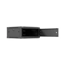 Lanberg 19" επιτοίχια ντουλάπα Rack 4U 600x600 mm μαύρη με μεταλλική πόρτα