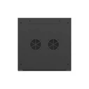 Lanberg 19" επιτοίχια ντουλάπα Rack 4U 600x600 mm μαύρη με μεταλλική πόρτα