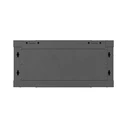 Lanberg 19" επιτοίχια ντουλάπα Rack 4U 600x600 mm μαύρη με μεταλλική πόρτα