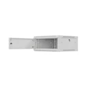 Lanberg 19" τοίχου rack 4U 600x600mm γκρι, μεταλλική πόρτα
