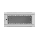 LANBERG τοιχοστατημένη ντουλάπα Rack 19" 4U 600x600 mm γκρι με διάτρητη πόρτα (WF01-6604-23S)