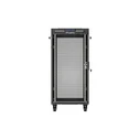 Lanberg 19" 24U Floor-Standing Rack Cabinet 600x800 Black Perforated Front Door LCD V2