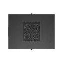 Lanberg 19" 24U Floor-Standing Rack Cabinet 600x800 Black Perforated Front Door LCD V2