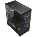 Modecom Volcano Stellar Plus ARGB 5F Μαύρο Κουτί Υπολογιστή Midi Tower (Πλευρικό Παράθυρο)