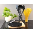 Zilner marble-coated 17-piece cookware set, black - ZL-8636