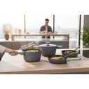 Zilner Marble 15-piece Cookware Set, Gray (ZL-8646)