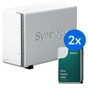 Synology DS223J με 2x HAT3300 6TB (Σύστημα NAS 2 θυρών, 12TB)