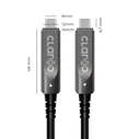 Claroc Καλώδιο USB-C ενεργό, 4K@60Hz, 60W, 15 m (CLAROC-USBC-15M)