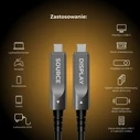 Claroc Καλώδιο USB-C ενεργό, 4K@60Hz, 60W, 15 m (CLAROC-USBC-15M)