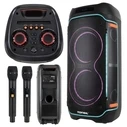 Tonsil Ηχείο Karaoke Party Box 1800 με 2 Ασύρματα Μικρόφωνα και Εφέ Φωτισμού