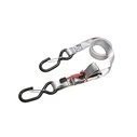 Set of 4 Master Lock 3062EURDAT Tension Straps 4 x 1.80 m with Double S-hooks and Ratchet Closure