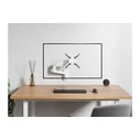 Equip Heavy-Duty Single Monitor Wall Mount 17"49", Full-Motion 4-Joint Arm, 360° Rotation, 20 kg, White (Model 650140)
