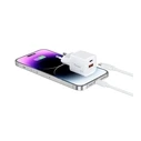 Equip Φορτιστής GaN Τοίχου 2Port USB-C PD3.0 / USB-A 20W Λευκό (245536)
