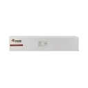 Equip 19" Cable Management Panel 1U, 5 Plastic Rings, Steel, RAL 7035