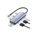 Equip Αντάπτορας USB-C ? 2xHDMI / RJ45 / 2xUSB-A / USB-C 3.2 γκρι