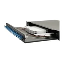 Equip LWL Splice Box 12-Port LC-Duplex OS2 1U complete black