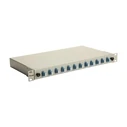 Equip LWL-Splice Box 12-Port LC-Duplex OS2 1U complete, grey