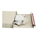 Equip LWL Splice Box 12-Port LC-Duplex OM4 1U complete, gray