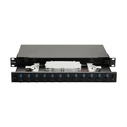 Equip fiber-optic splice box 12-Port SC-Duplex OS2 1U complete black